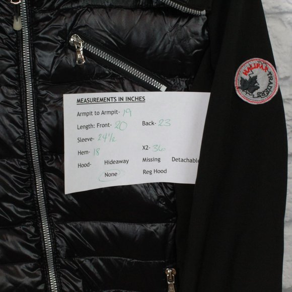 Halifax Traders Black Nylon Down Puffer Weather Resistant Jacket Size S - Picture 8 of 8